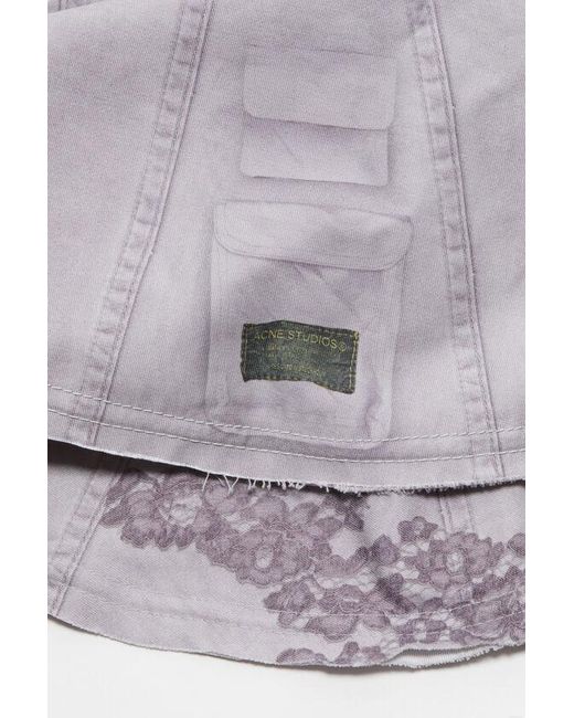 Acne White Reversible Bucket Hat