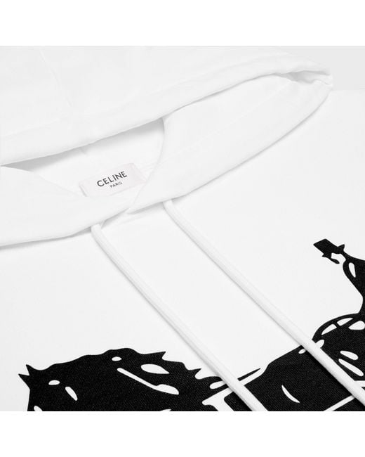 Céline White Hoodie for men