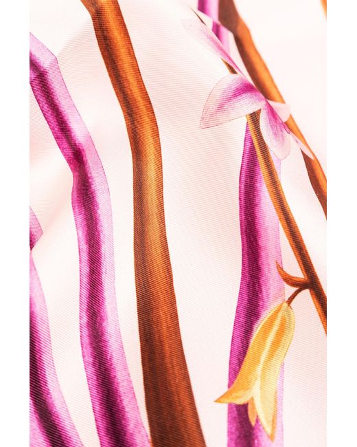 Ferragamo Pink Logo Scarf
