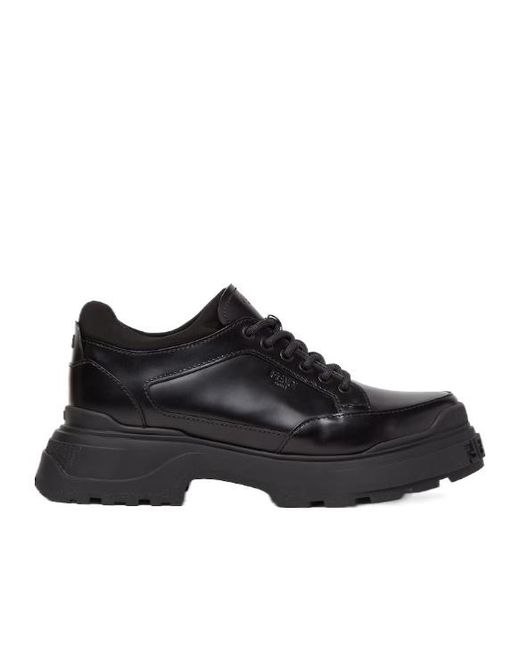 Fendi Black Force Light Lace-Up Shoes for men