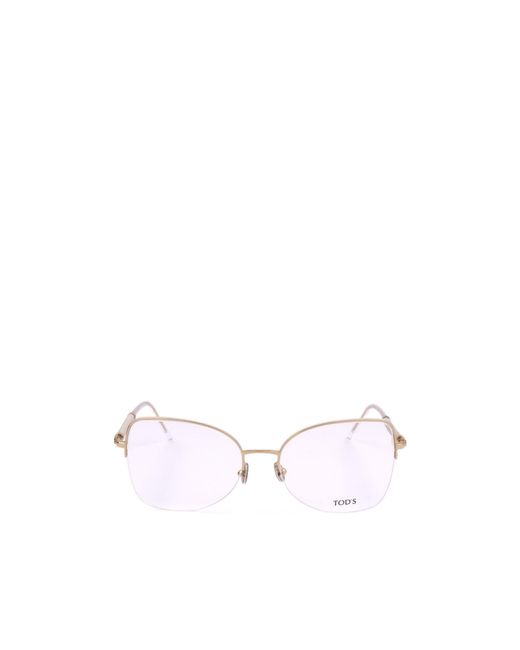 Tod's White Geometric Flat Mirror