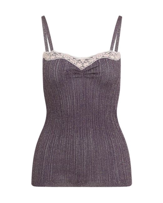 Valentino Black Lace Detailed Knitted Top