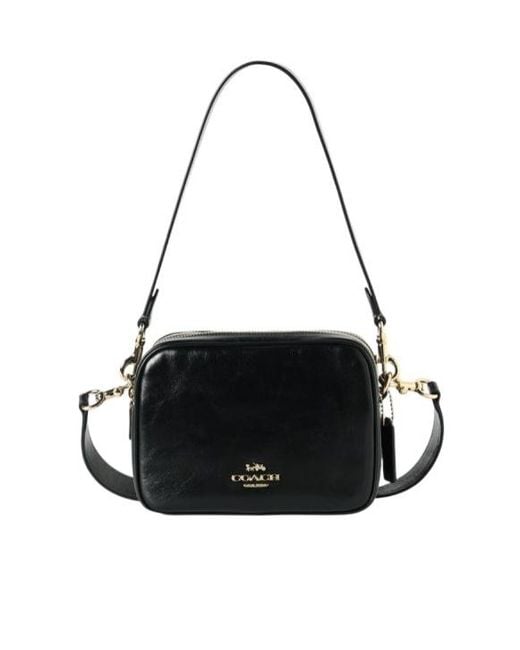 COACH Black Zippered Shoulder Bag