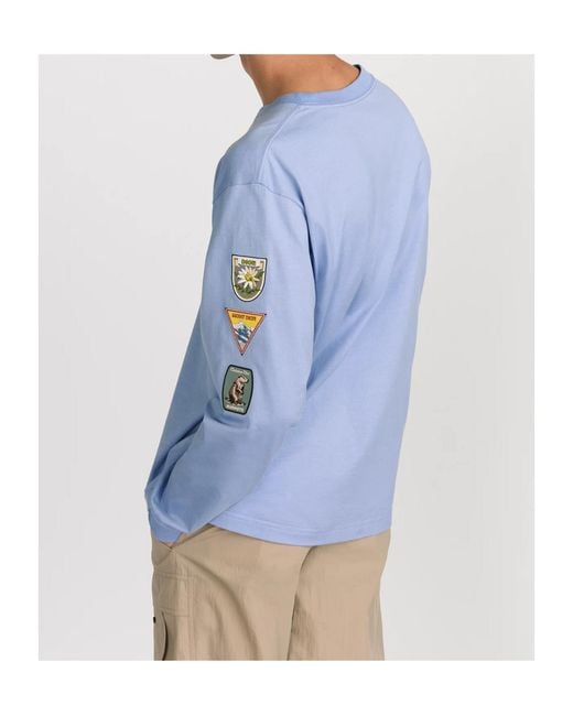 Dior Blue Mountain Long-Sleeved T-Shirt, Relaxed Fit for men