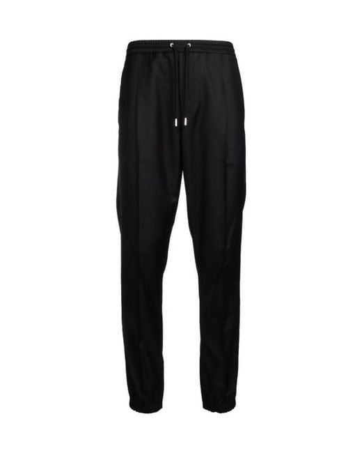 Dior Black Homme Drawstring Waist Track Pants for men