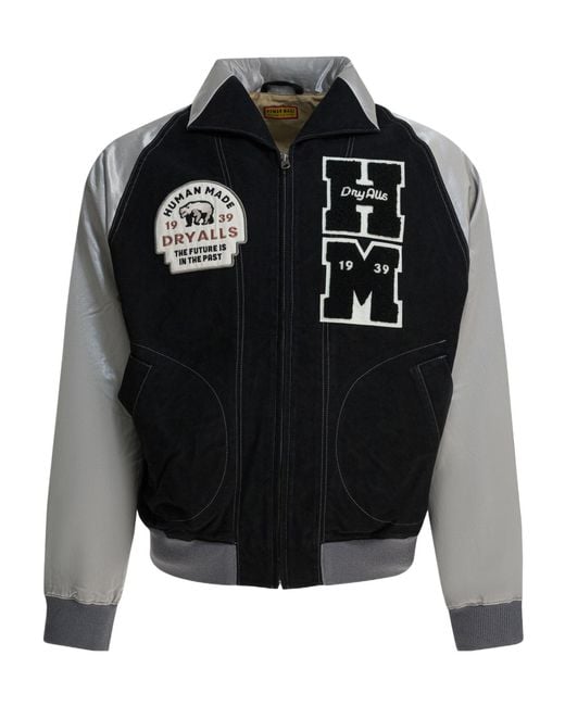 Human Made Black Sagara Patch Bomber Jacket for men