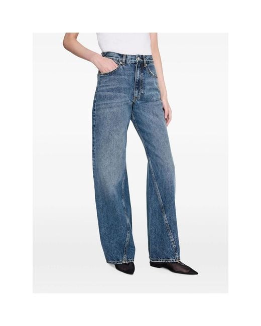 Anine Bing Blue Brie Jeans