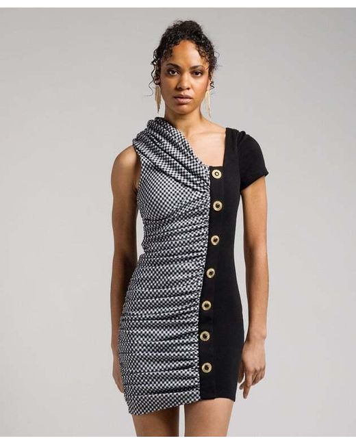 Balmain Blue Asymmetrical Dress