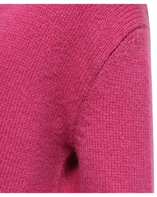 Tom Ford Pink Ribbed-Trim V-Neck Knitted Sweater