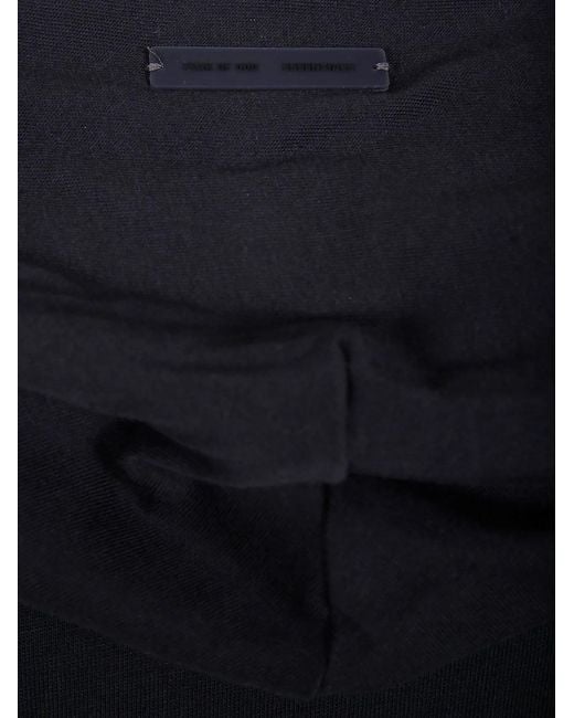 Fear Of God Blue Logo Patch Long-Sleeved Hoodie