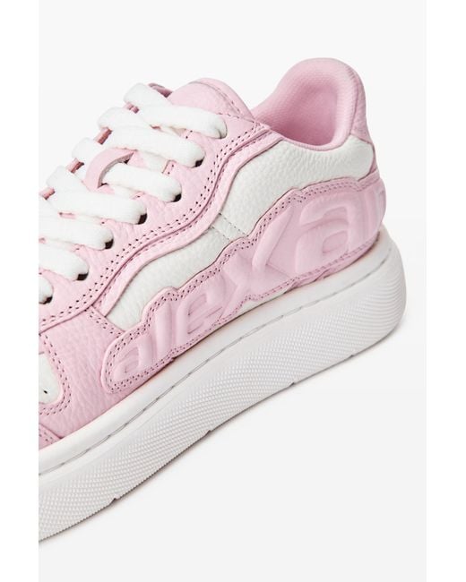 Alexander Wang Pink Logo Embossed Puff Chunky Sneakers