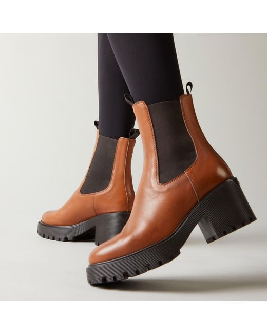 Hogan Brown High-Heeled Boots