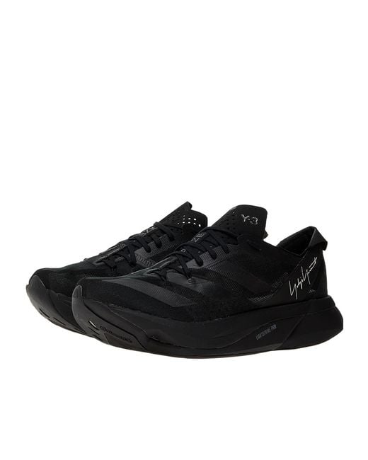 Y-3 Black Adizero Adios Pro 3.0 Lace-Up Sneakers for men
