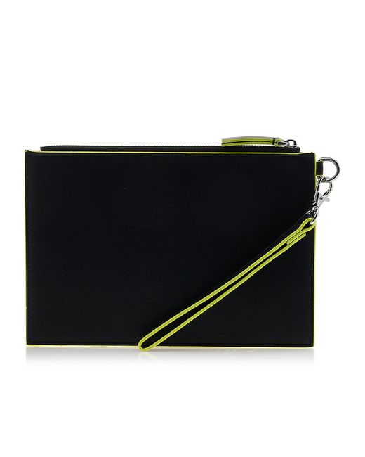 MSGM Black Zippered Clutch