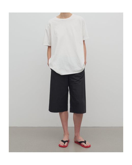 The Row Black Eliot Bermuda Shorts