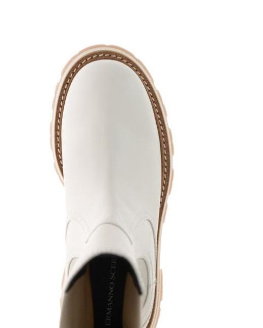 Ermanno Scervino White Logo Boots