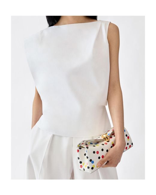 Jacquemus White Pleated Top