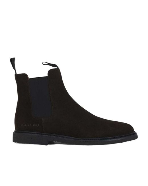 Common Projects Black Round Head Boots for men