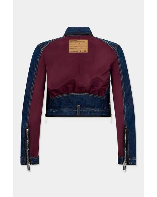 DSquared² Blue Dark Bomber Jacket