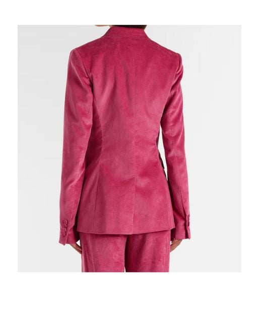 Gabriela Hearst Pink Long-Sleeved Suit Jacket