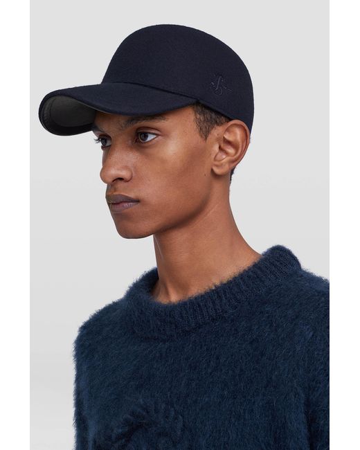 Jil Sander Blue Hat for men