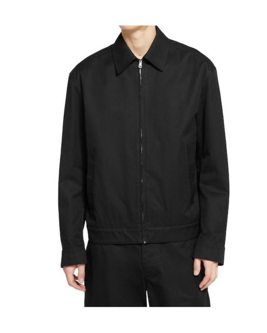 Gucci Black Collared Zip-Up Jacket for men