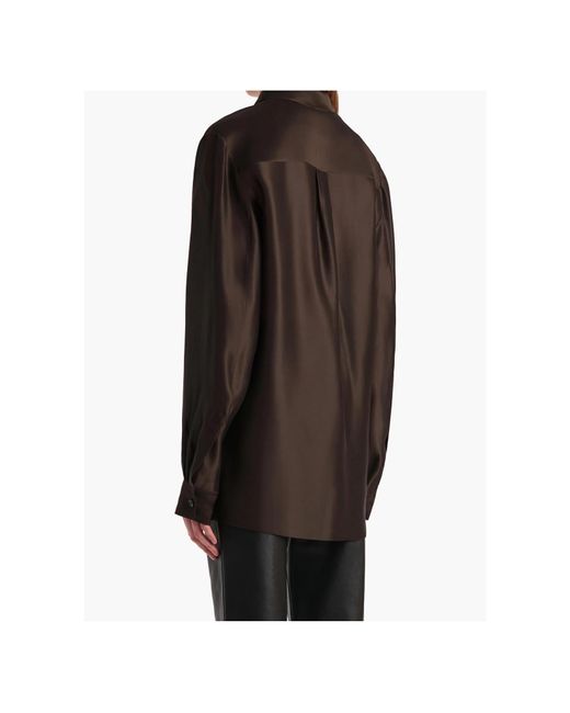 Khaite Black Auryn Long-Sleeved Shirt
