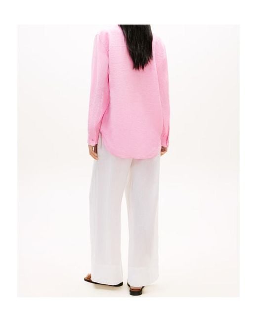 Tommy Hilfiger Pink Long Sleeve Shirt