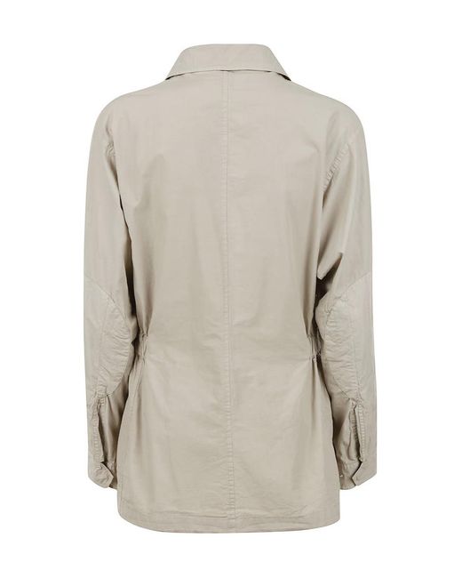 Aspesi Gray Drawstring Utility Jacket