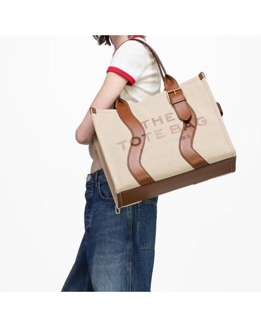 Marc Jacobs Multicolor The Wavy Canvas Large Tote Bag