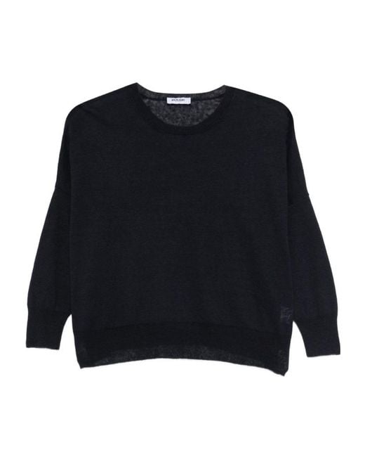 Baserange Black Crew-Neck Sweater