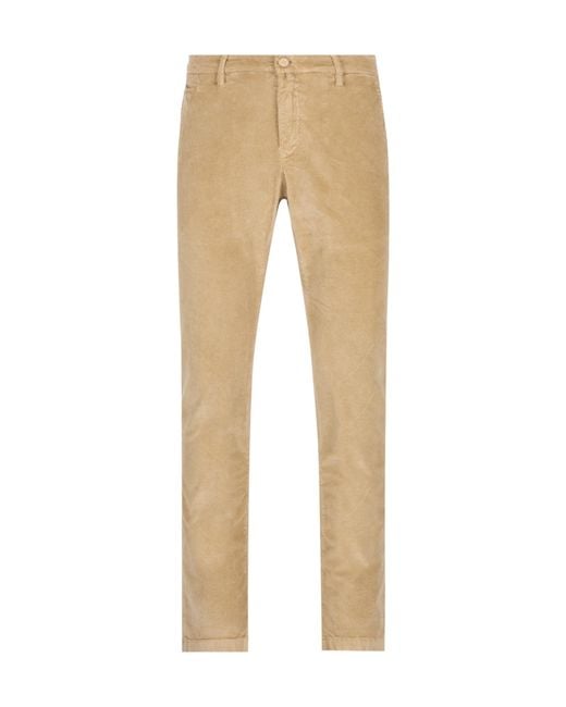Jacob Cohen Natural Slim Corduroy Pants for men