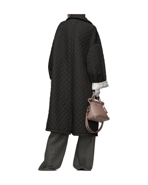 Maison Margiela Black Quilted Coat