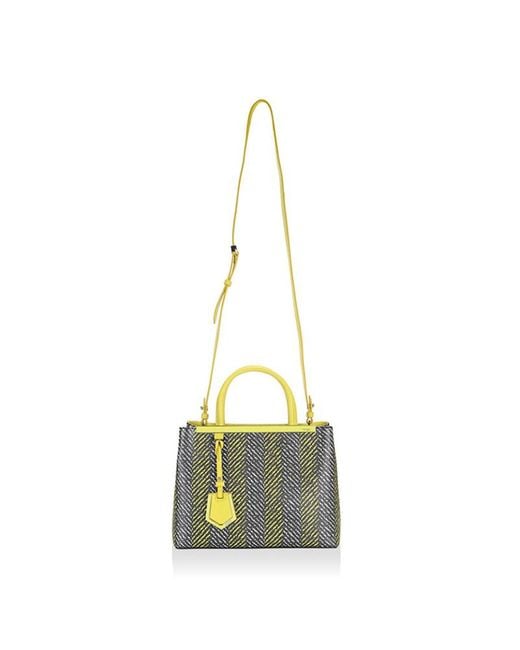 Fendi Yellow Logo Shoulder Bag