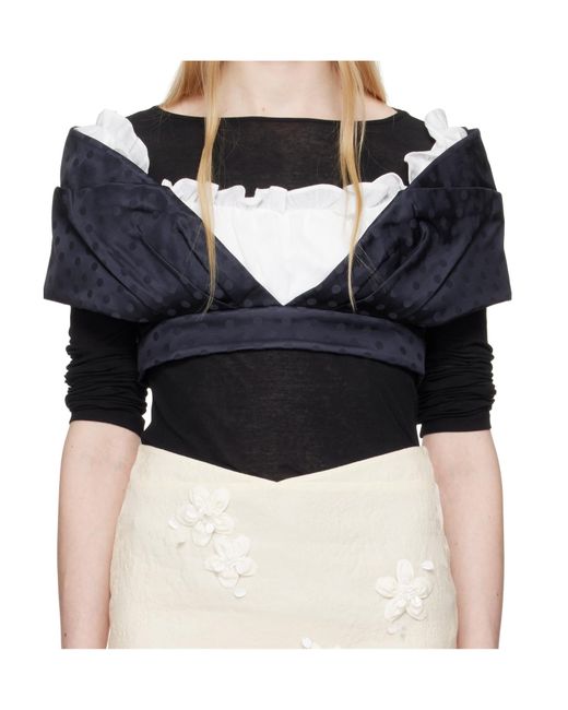 ShuShu/Tong Blue Crop Top