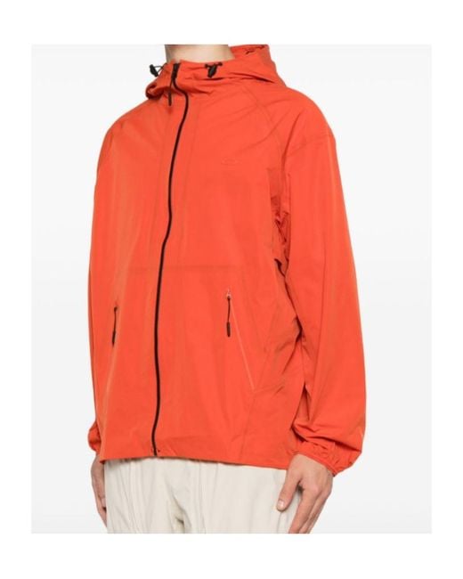 Oakley Red Zip-Up Hooded Jacket for men