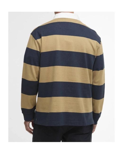 Barbour Blue Broome Rugby Shirt for men