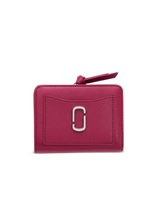 Marc Jacobs Red The Utility Snapshot Mini Compact Wallet