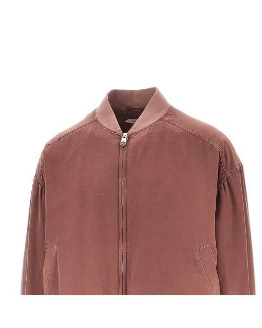 Versace Brown Overdye Bomber Jacket for men