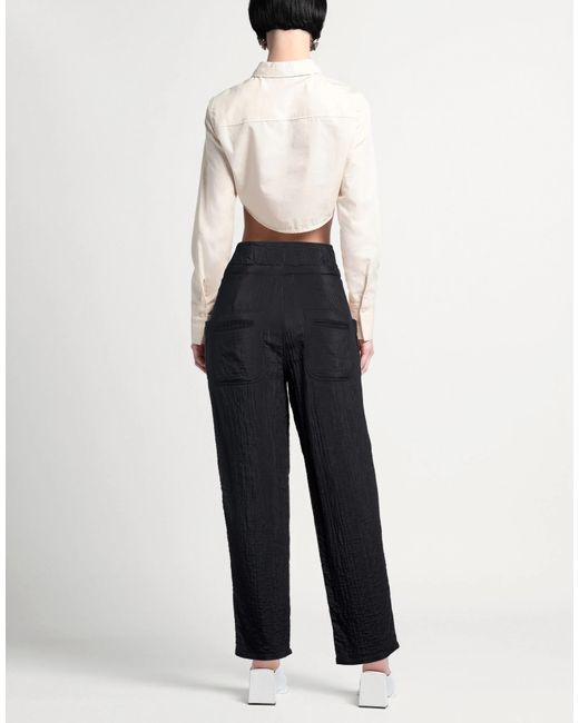 Isabel Marant Black Solid Straight Pants