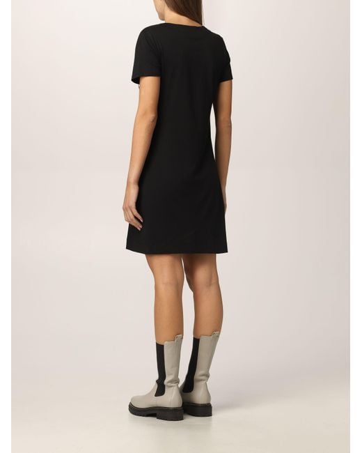 Moschino Black 3D Heart Cotton-Jersey Dress