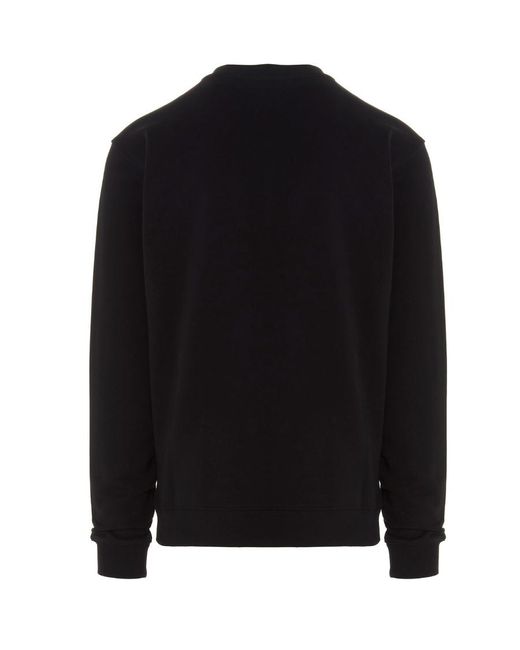 Moschino Black Embroidered Logo Sweatshirt for men