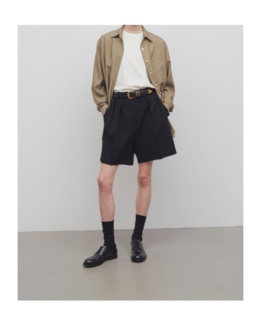 The Row Black Efron Shorts