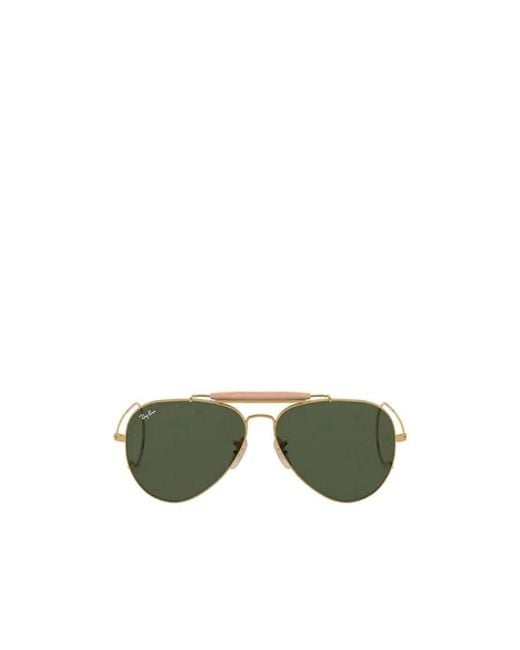 Ray-Ban Green Outdoorsman Aviator Frame Sunglasses for men