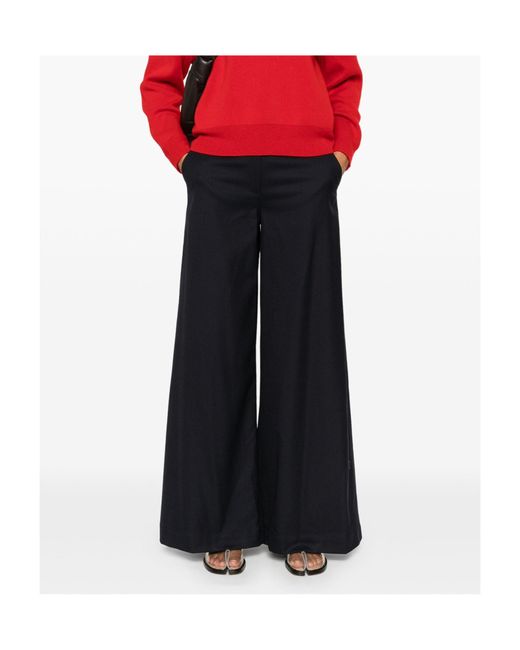 Theory Blue Wide-Leg Trousers