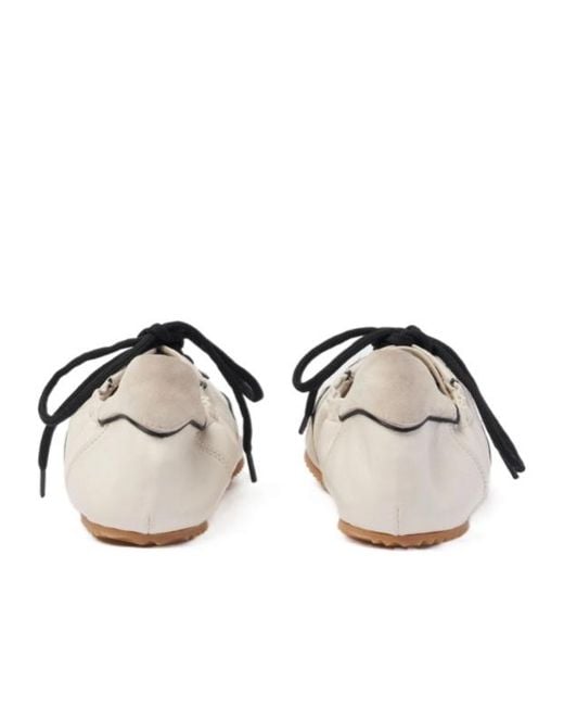 Scarosso White Riley Lace-Up Sneakers