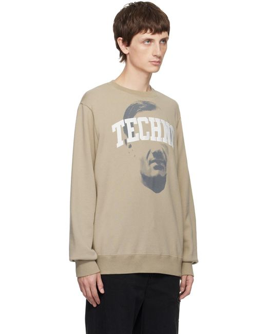 Undercover Natural Round Neck Long-Sleeved Sweater for men