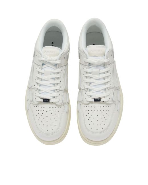 Amiri White Lace-Up Low-Top Sneakers for men
