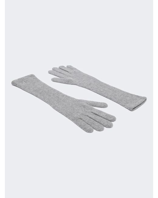 Max Mara Gray Cashmere Gloves