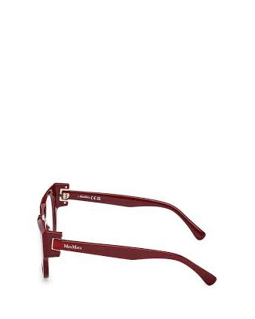 Max Mara White Round-Frame Glasses